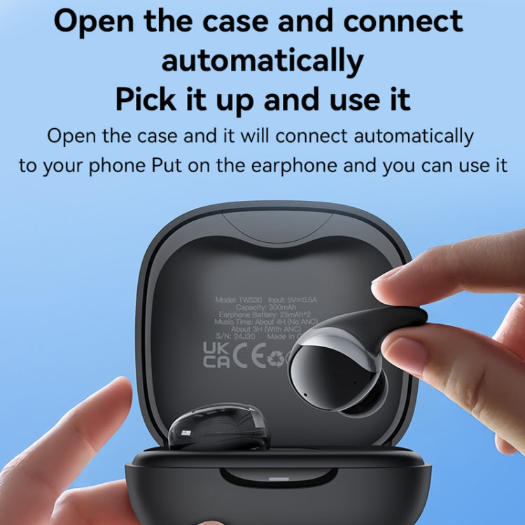Yesido TWS30 ANC Active Noise Reduction TWS Bluetooth Earphone - Black