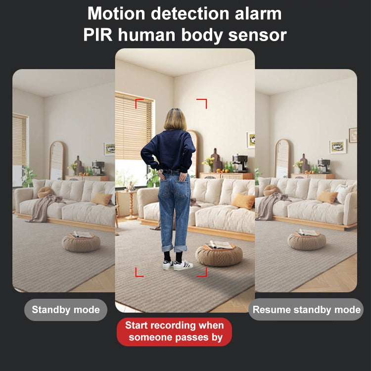 30W HD Night Vision Remote Indoor and Outdoor Wireless Surveillance Camera, Memory Card:without