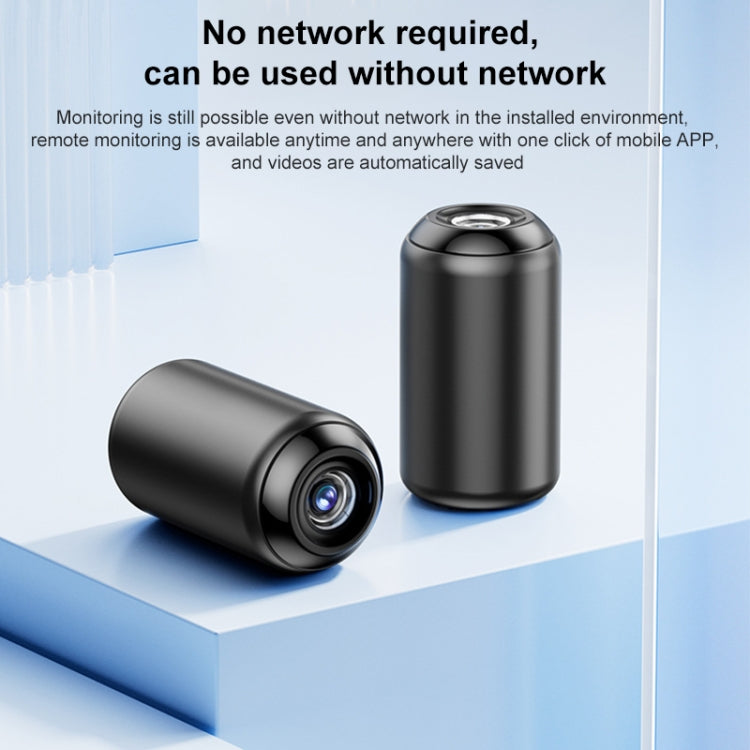 Indoor HD Night Vision Wireless WiFi Surveillance Camera, Memory Card:without
