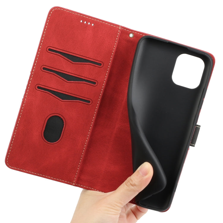For Samsung Galaxy A03 Grid Stitching Leather Phone Case with Lanyard