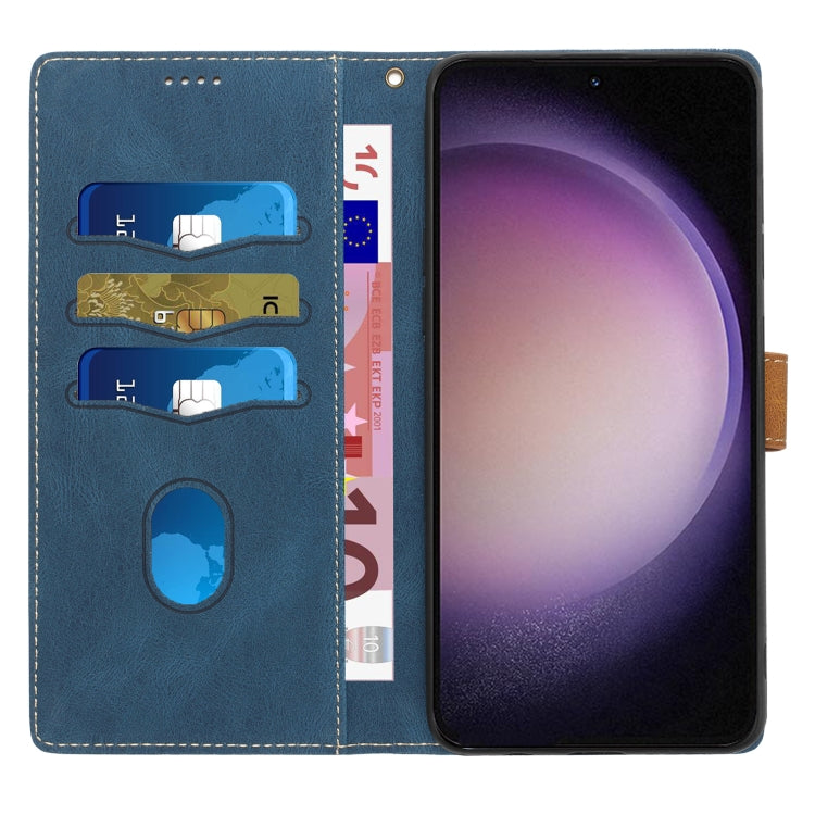 For Samsung Galaxy A06 4G Grid Stitching Leather Phone Case with Lanyard