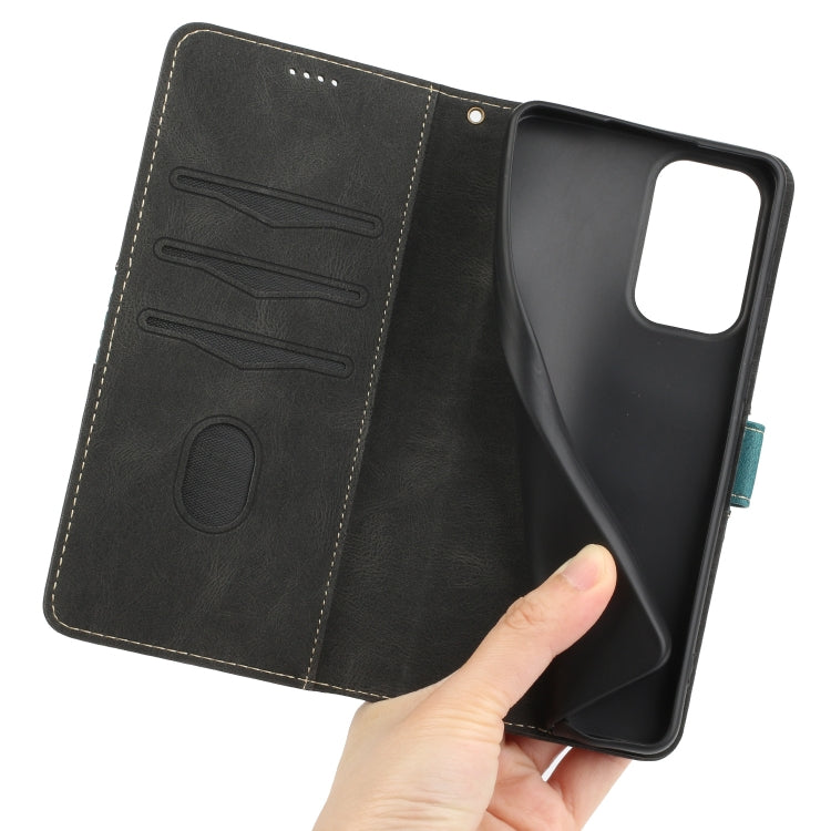 For Samsung Galaxy A52 5G / 4G Grid Stitching Leather Phone Case with Lanyard