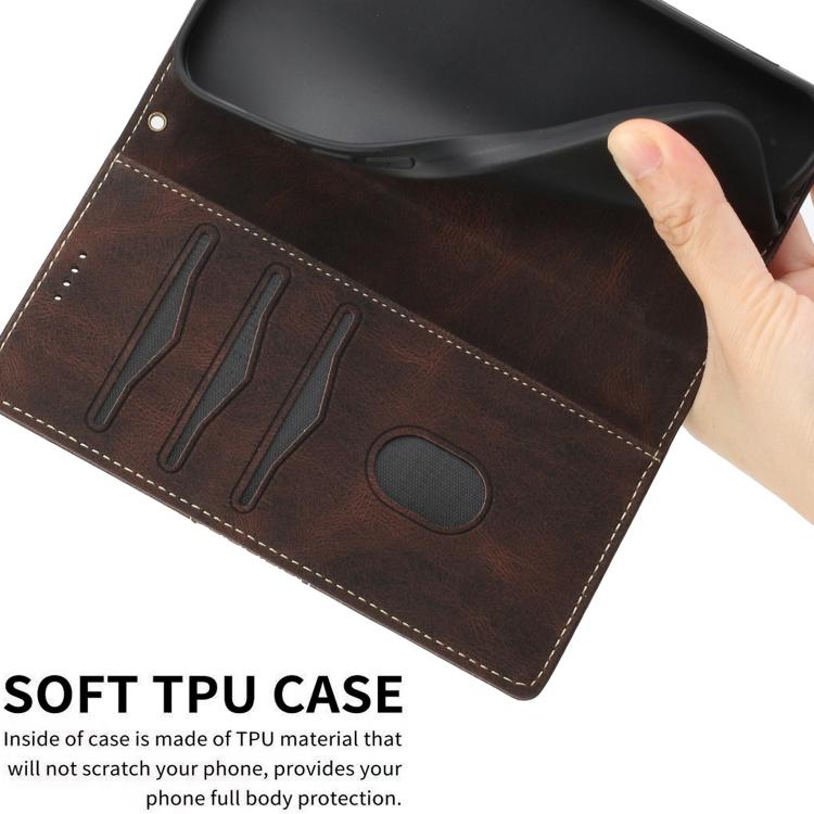 For Samsung Galaxy A26 5G Grid Stitching Leather Phone Case with Lanyard