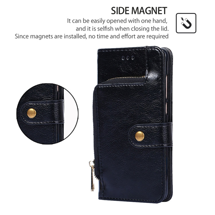 For Redmi 13 4G Zipper Bag Leather Phone Case