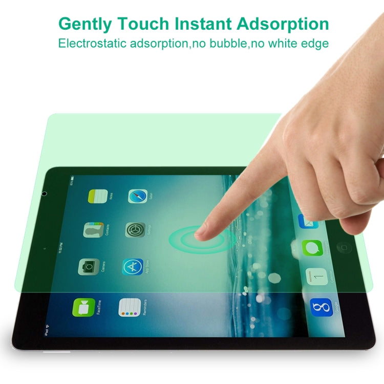 For iPad 9.7 2018 9H 2.5D Eye Protection Green Light Explosion-proof Tempered Glass Film