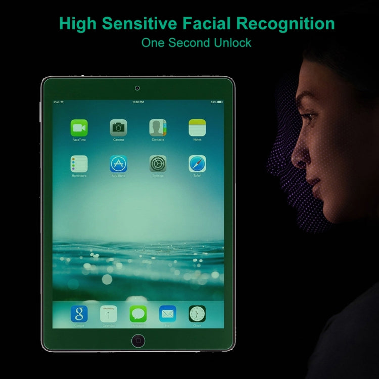 For iPad 9.7 2018 9H 2.5D Eye Protection Green Light Explosion-proof Tempered Glass Film