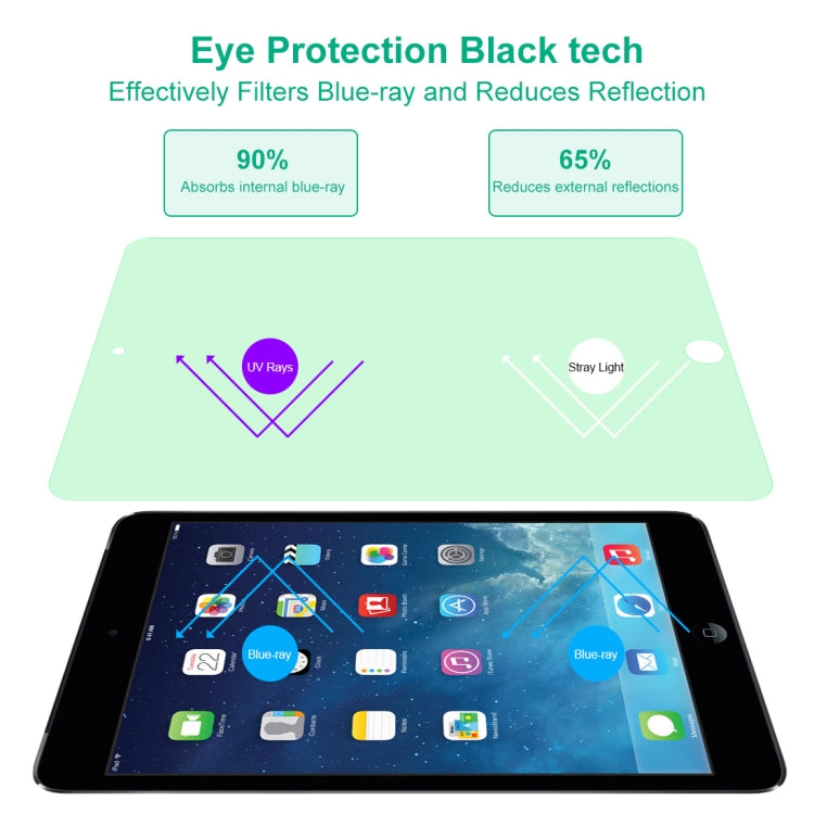 For iPad Mini 3 & 2 9H 2.5D Eye Protection Green Light Explosion-proof Tempered Glass Film