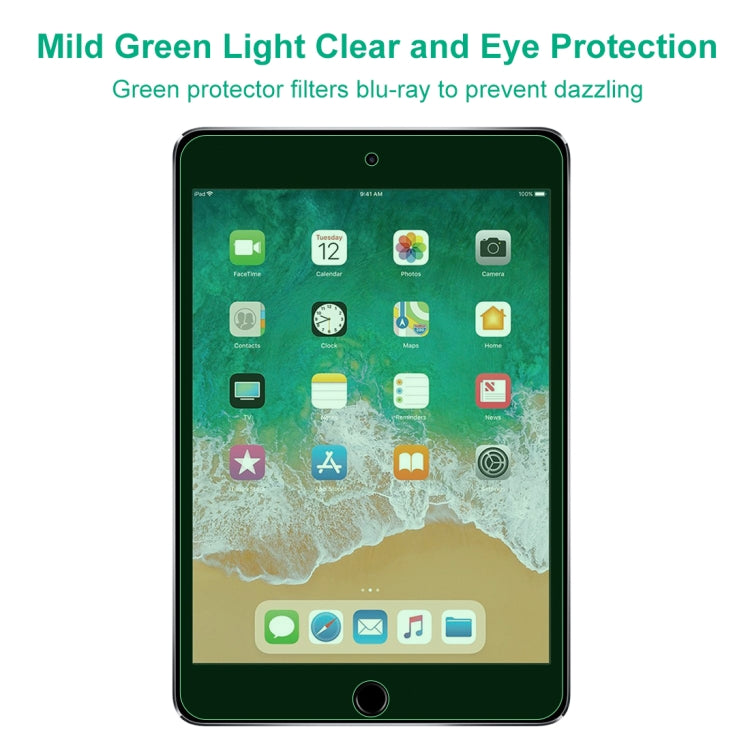 For iPad Mini 2019 & 4 9H 2.5D Eye Protection Green Light Explosion-proof Tempered Glass Film
