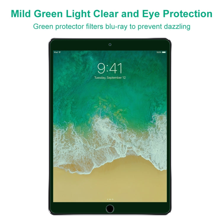 For iPad Pro 10.5 inch 9H 2.5D Eye Protection Green Light Explosion-proof Tempered Glass Film