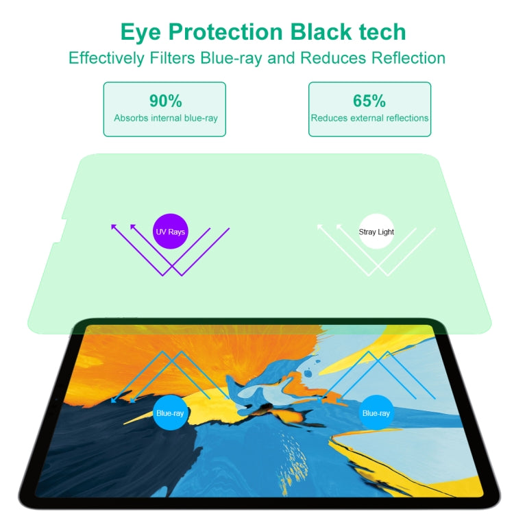 For iPad Pro 11 (2020) 9H 2.5D Eye Protection Green Light Explosion-proof Tempered Glass Film