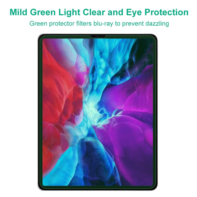 For iPad Pro 12.9 2018 / 2020 / 2021 / 2022 9H 2.5D Eye Protection Green Light Explosion-proof Tempered Glass Film