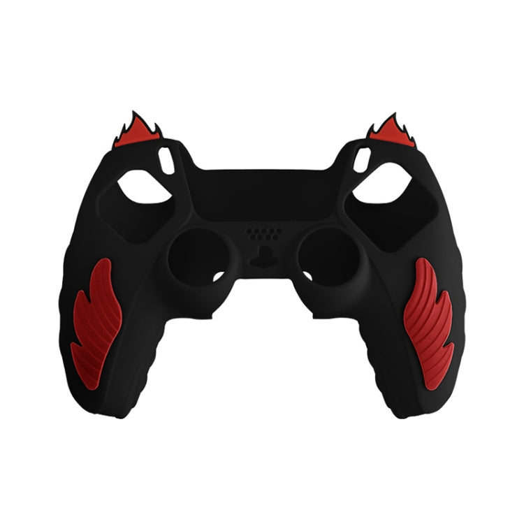 For Sony PS5 Flame Silicone Gamepad Protective Case