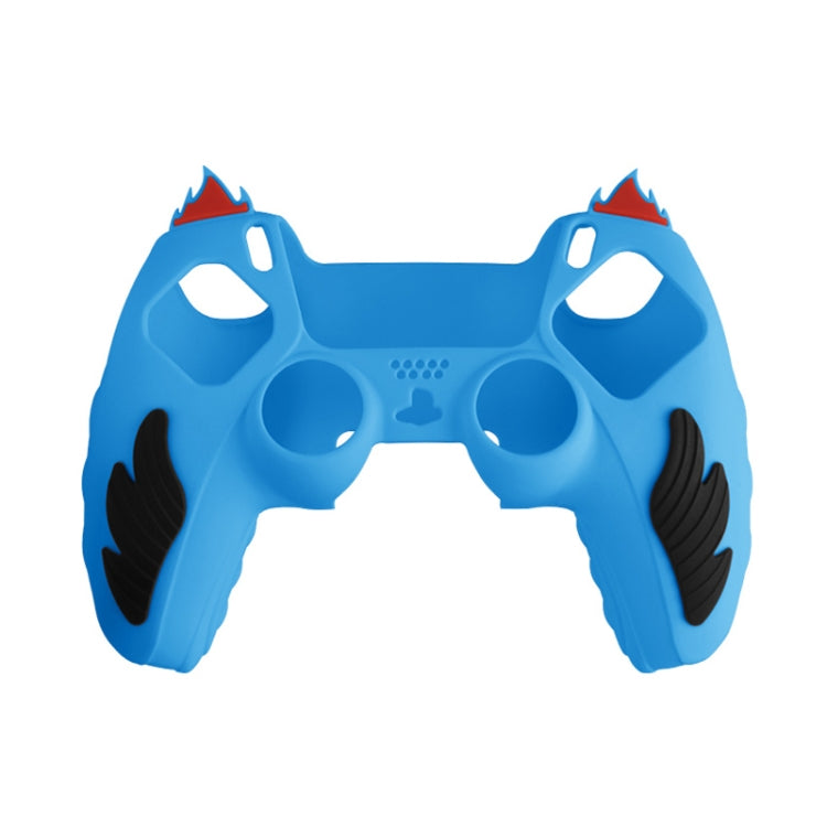 For Sony PS5 Flame Silicone Gamepad Protective Case