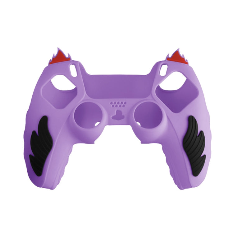 For Sony PS5 Flame Silicone Gamepad Protective Case