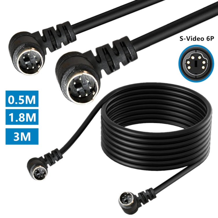Mini DIN 6 Pin Core Extension Cable, Length:1.8m