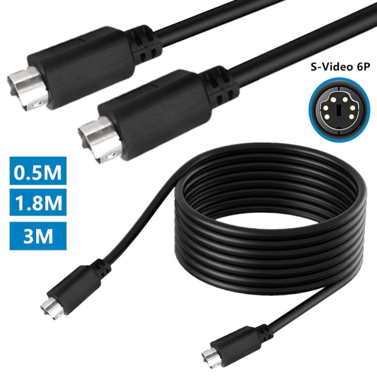 Mini DIN 6 Pin Core Extension Cable, Length:1.8m