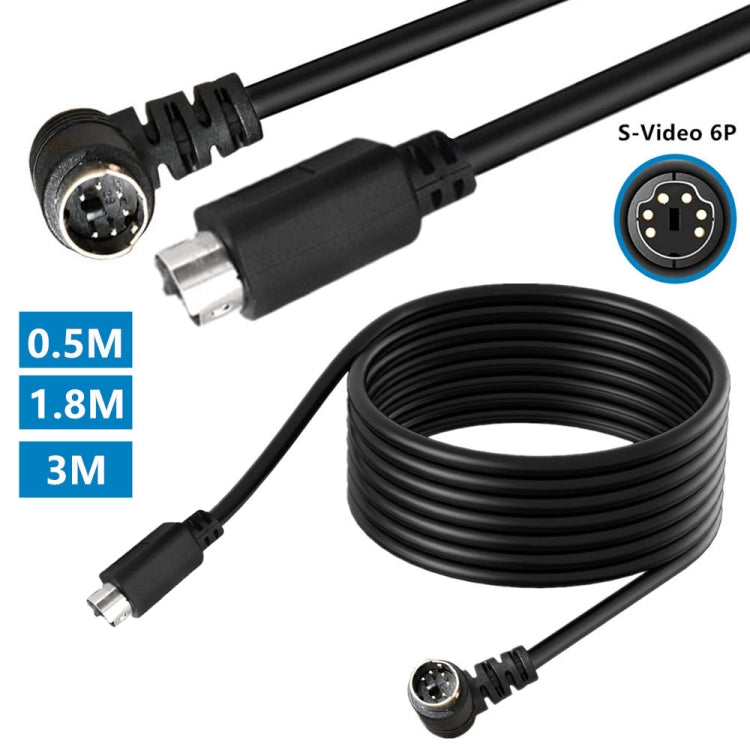 Mini DIN 6 Pin Core Extension Cable, Length:1.8m