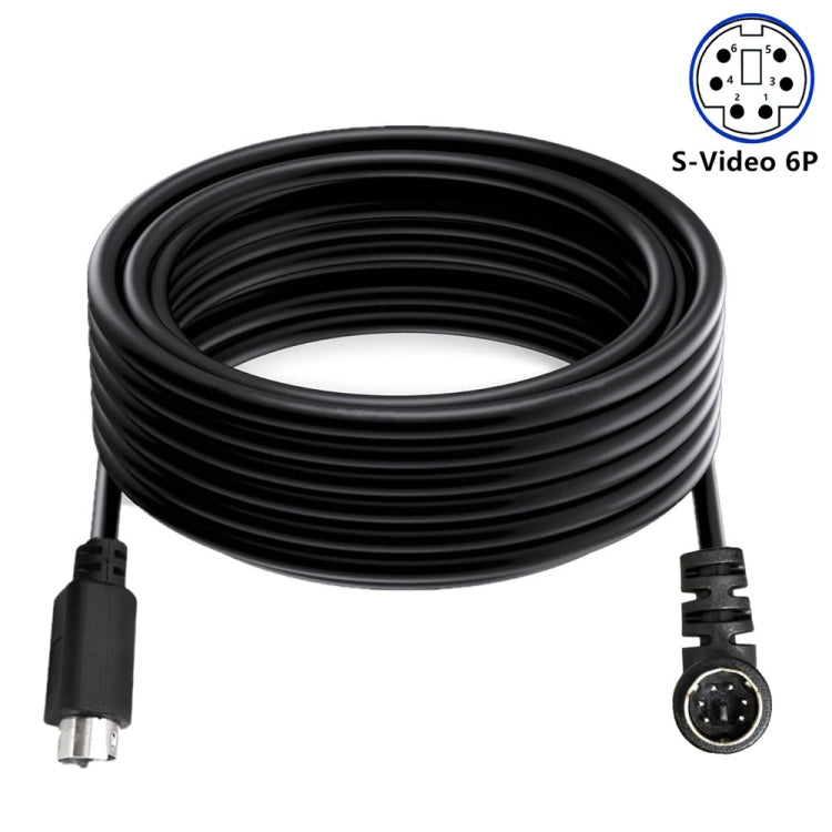 Mini DIN 6 Pin Core Extension Cable, Length:3m