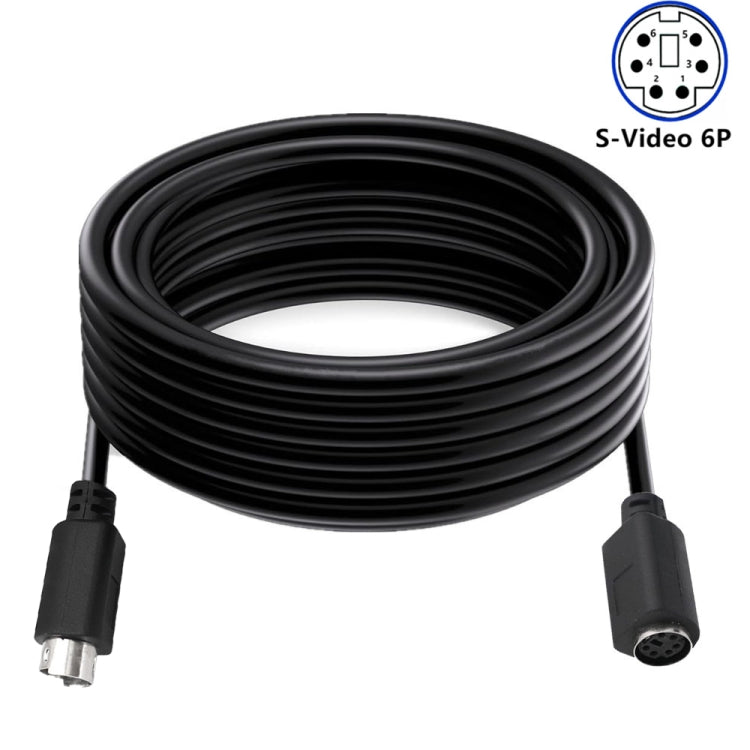 Mini DIN 6 Pin Core Extension Cable, Length:3m