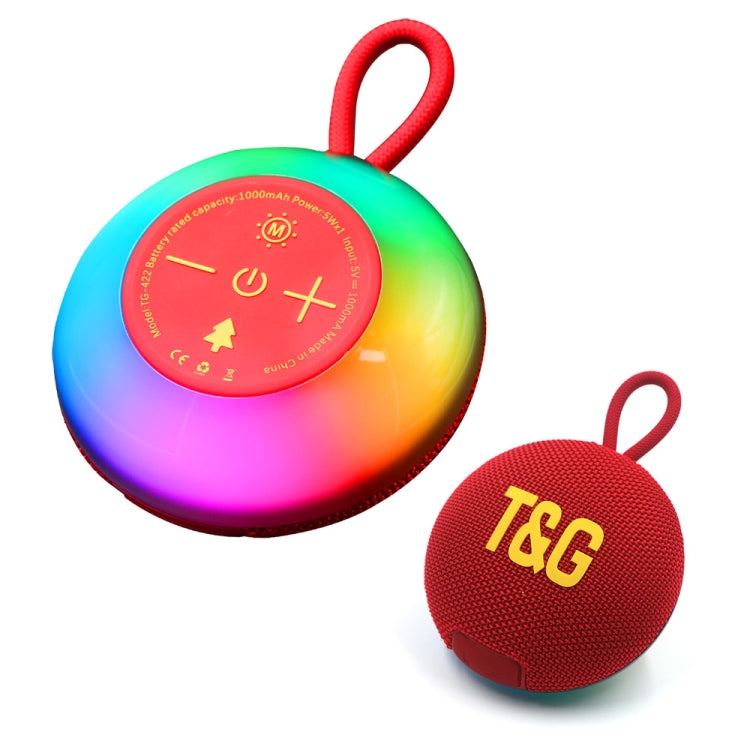 T&G TG-422 TWS Outdoor IPX6 Portable Wireless Bluetooth Speaker with RGB Light