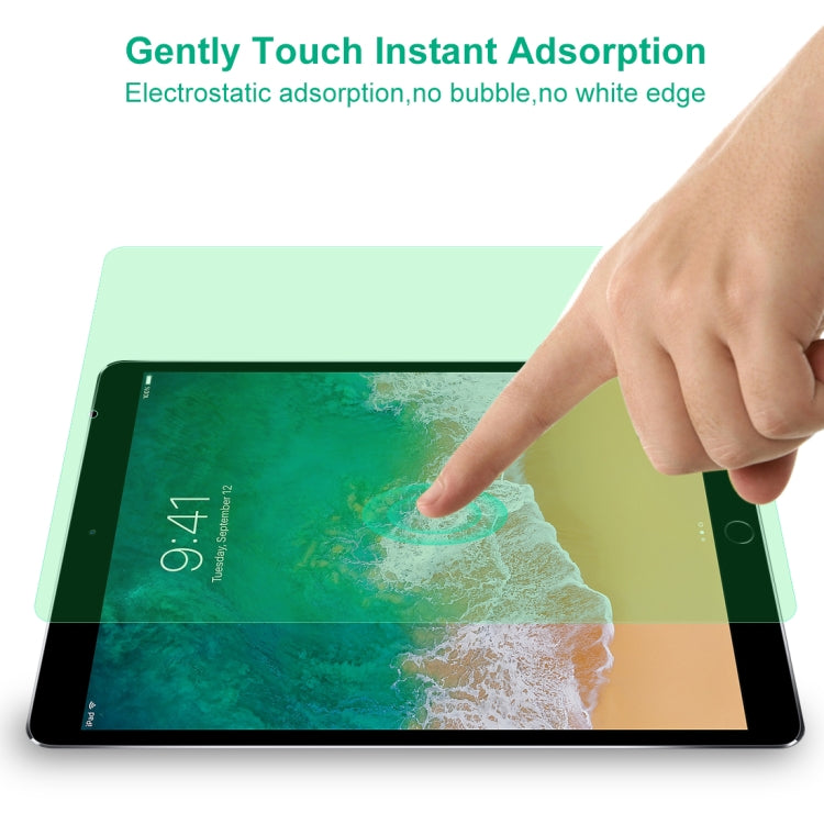 For iPad 10.2 2 PCS 9H 2.5D Eye Protection Green Light Explosion-proof Tempered Glass Film