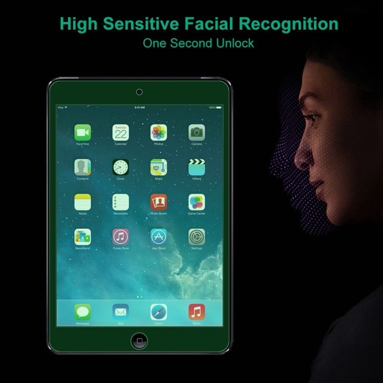 For iPad Mini 3 & 2 2 PCS 9H 2.5D Eye Protection Green Light Explosion-proof Tempered Glass Film
