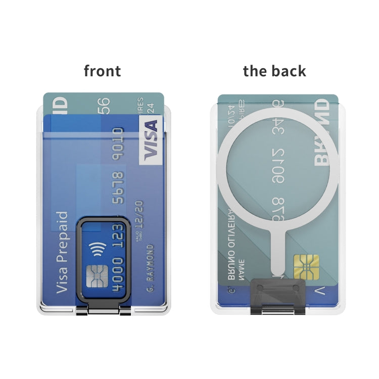 Skin Feel PC Magnetic Card Bag with Holder