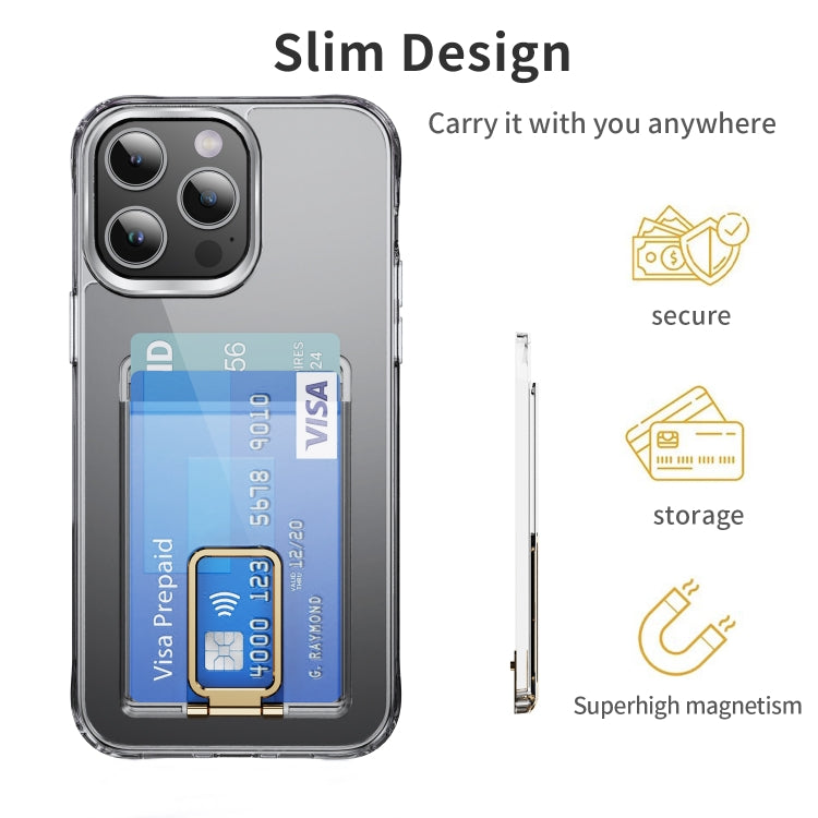 Skin Feel PC Magnetic Card Bag with Holder