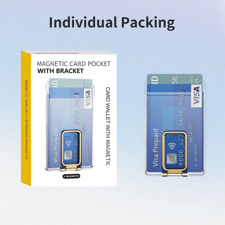 Skin Feel PC Magnetic Card Bag with Holder