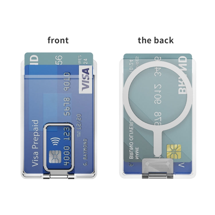 Skin Feel PC Magnetic Card Bag with Holder