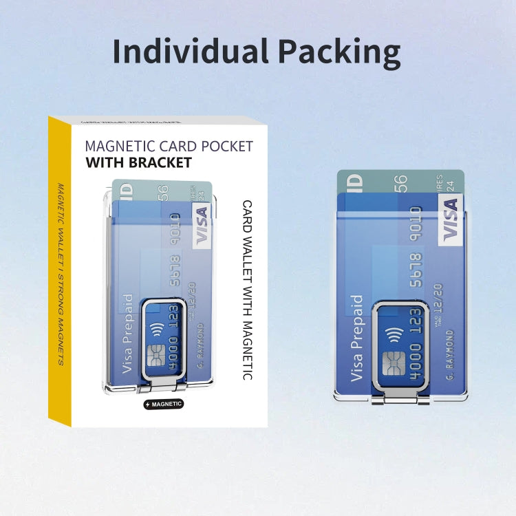 Skin Feel PC Magnetic Card Bag with Holder
