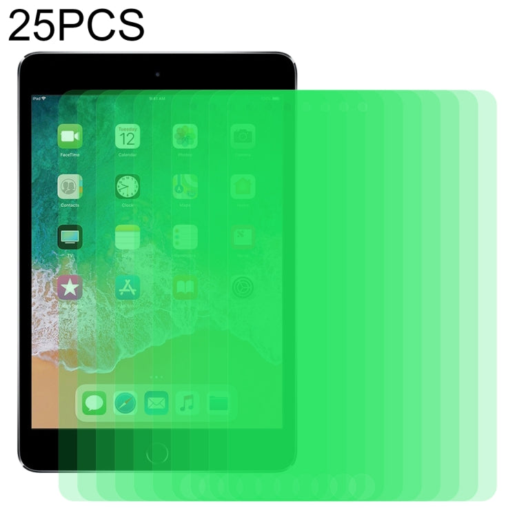 For iPad Mini 2019 & 4 25 PCS 9H 2.5D Eye Protection Green Light Explosion-proof Tempered Glass Film