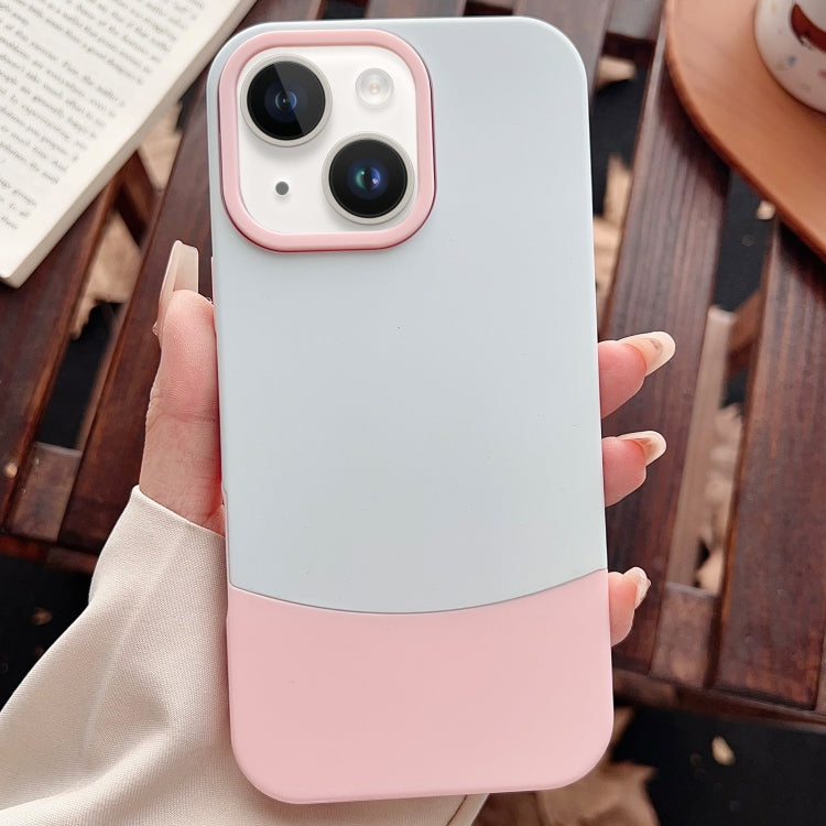 For iPhone 13 Color Contrast 2 in 1 Skin Feel PC Hybrid TPU Phone Case