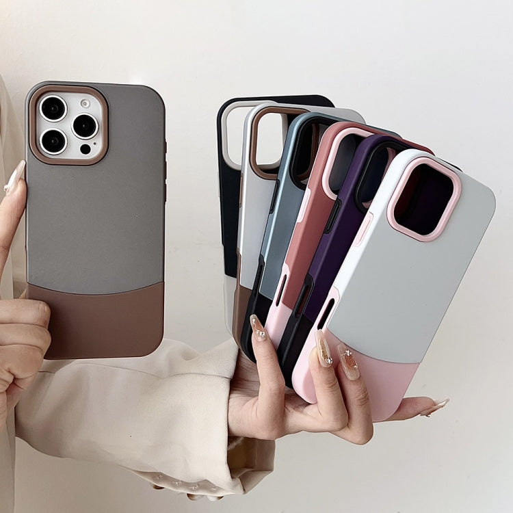 For iPhone 14 Pro Color Contrast 2 in 1 Skin Feel PC Hybrid TPU Phone Case