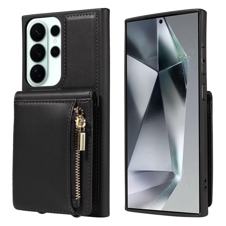 For Samsung Galaxy S26 Ultra 5G Crossbody Lanyard Zipper Wallet Leather Phone Case