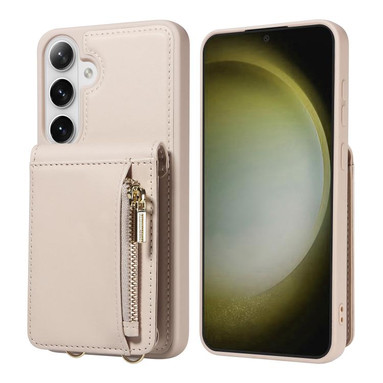 For Samsung Galaxy S26+ 5G Crossbody Lanyard Zipper Wallet Leather Phone Case