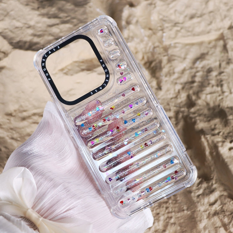 For Redmi Note 14 5G Capsule Glitter TPU Hybrid PC Airbag Phone Case
