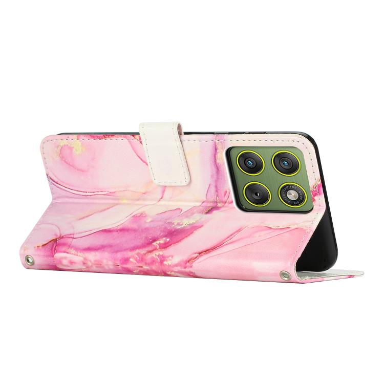 For Motorola Edge 70 5G Painted Marble Pattern Leather Phone Case