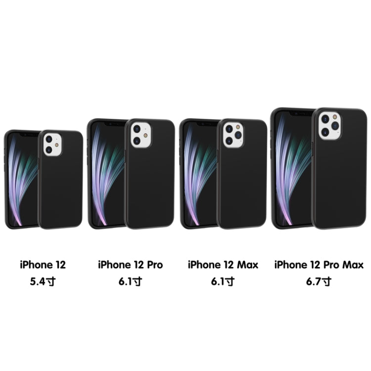 For iPhone 12 mini Shockproof Terminator Style Solid Color Protective Case
