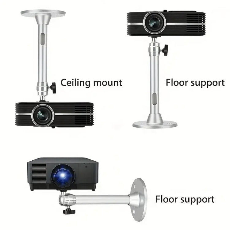LS-302B Universal Aluminum Alloy Bracket For Surveillance Camera Projector - Silver