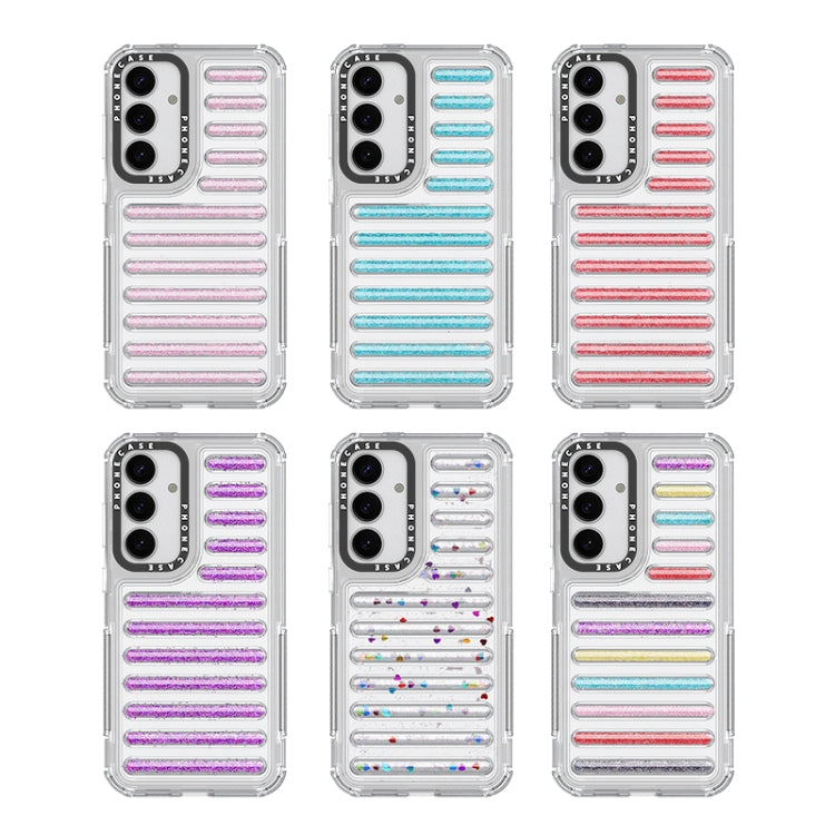 For Samsung Galaxy S25+ 5G Capsule Glitter TPU Hybrid PC Airbag Phone Case