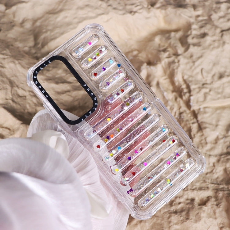 For Samsung Galaxy S25+ 5G Capsule Glitter TPU Hybrid PC Airbag Phone Case