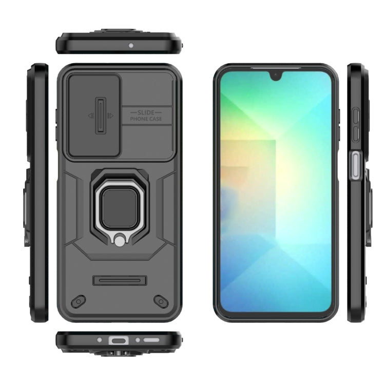 For Samsung Galaxy A26 5G Sliding Camshield TPU + PC Shockproof Phone Case with Holder