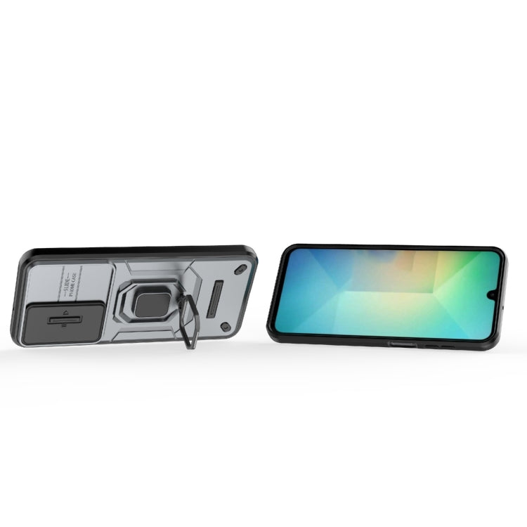 For Samsung Galaxy A26 5G Sliding Camshield TPU + PC Shockproof Phone Case with Holder
