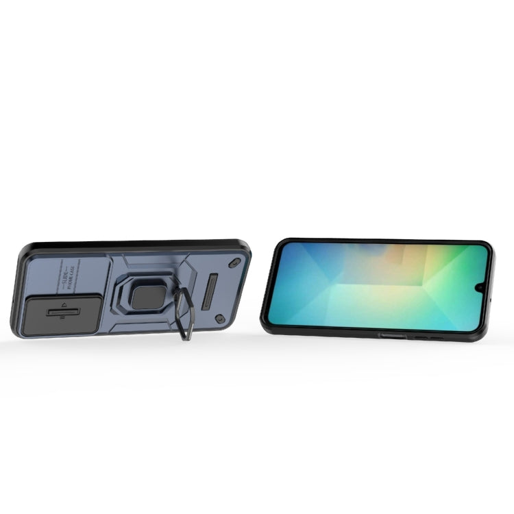 For Samsung Galaxy A26 5G Sliding Camshield TPU + PC Shockproof Phone Case with Holder