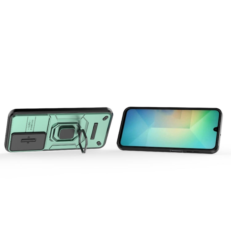 For Samsung Galaxy A26 5G Sliding Camshield TPU + PC Shockproof Phone Case with Holder