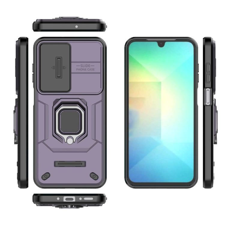 For Samsung Galaxy A26 5G Sliding Camshield TPU + PC Shockproof Phone Case with Holder