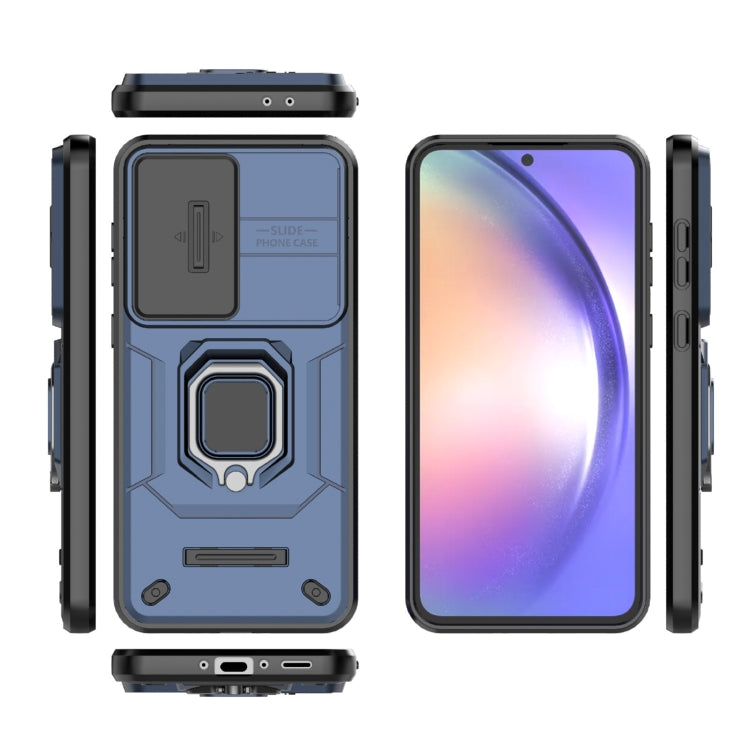For Samsung Galaxy A36 5G Sliding Camshield TPU + PC Shockproof Phone Case with Holder