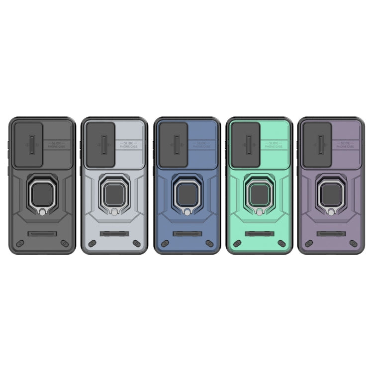 For Samsung Galaxy A36 5G Sliding Camshield TPU + PC Shockproof Phone Case with Holder
