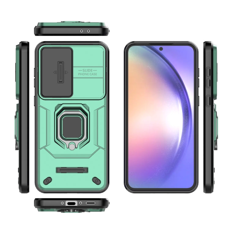 For Samsung Galaxy A36 5G Sliding Camshield TPU + PC Shockproof Phone Case with Holder
